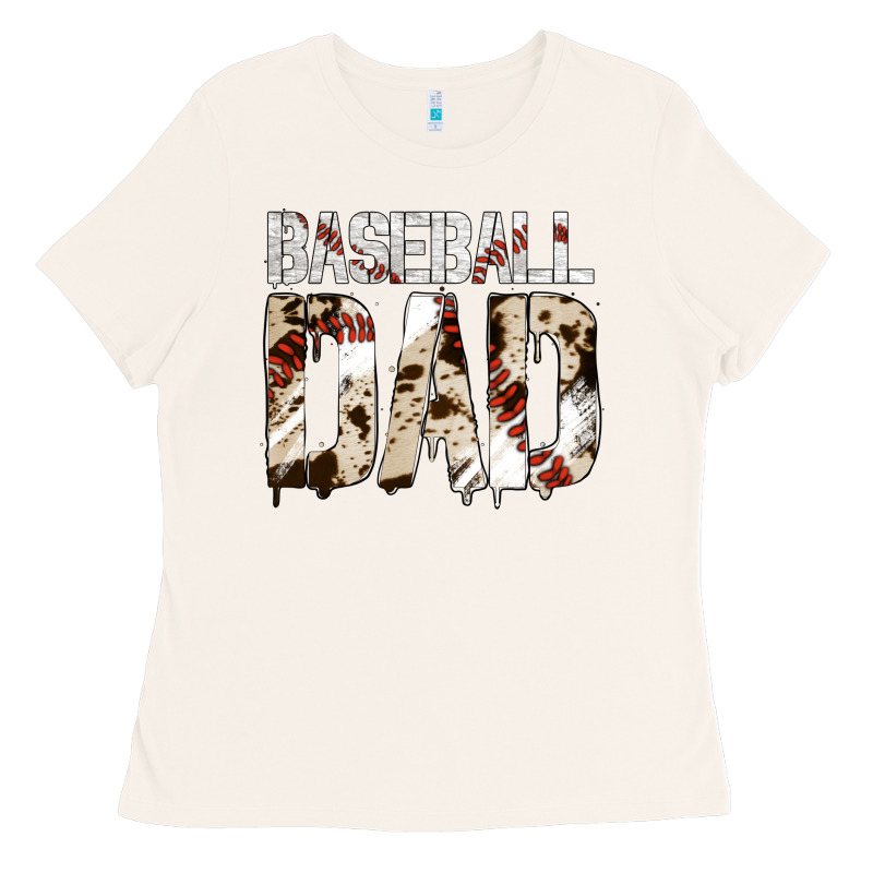 No Background Baseball Dad Ladies Tee by Jasminsmagicworld | Teevron