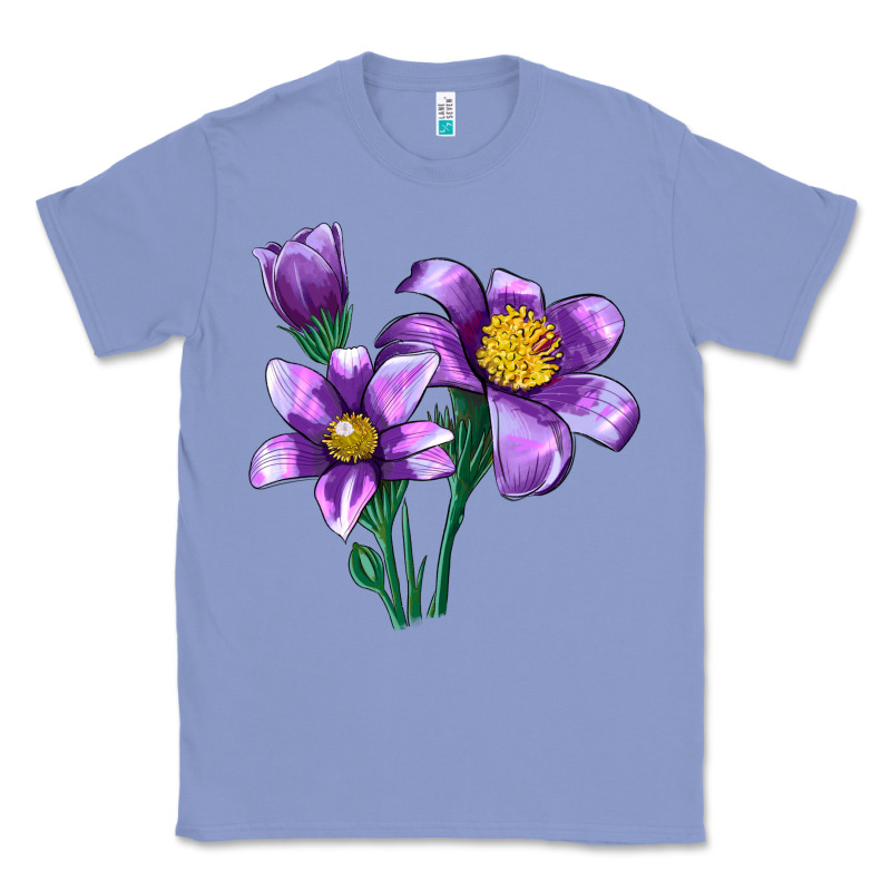 Pasque Flower Illustrations Classic Tee by LillyAllenDesigns | Teevron