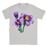 Moon Dust Pasque Flower Illustrations Classic Tee - LillyAllenDesigns