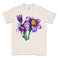 Natural Pasque Flower Illustrations Classic Tee - LillyAllenDesigns