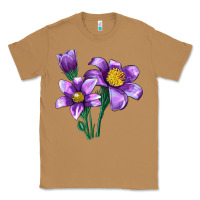 Toasted Coconut Pasque Flower Illustrations Classic Tee - LillyAllenDesigns