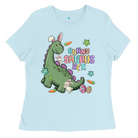 Baby Blue bunny saurus rex Ladies Tee - MaliasSmallBusiness