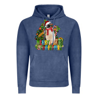 Vintage Denim Merry Christmas Penguin Vintage Hoodie - LillyAllenDesigns