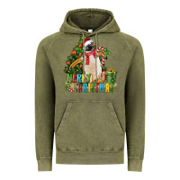 Vintage Olive Merry Christmas Penguin Vintage Hoodie - LillyAllenDesigns