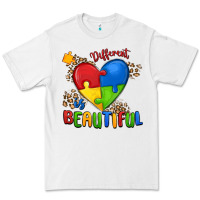 White different is beautiful autism Premium Tee - MaliasSmallBusiness