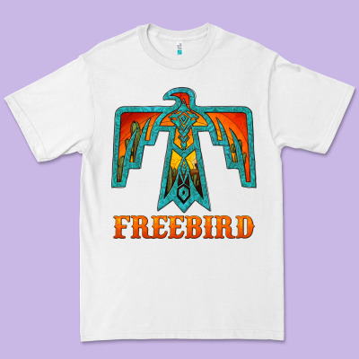 Thunderbird Freebird Premium Tee Designed By Jahusdesignshop
