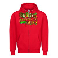 Red St. Patrick's Happy St. Patrick's Day camper Zipper Hoodie - OliviaCreatesArt