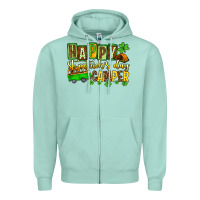 St. Patrick's Happy St. Patrick's Day Camper Zipper Hoodie | Teevron