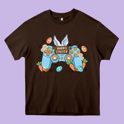 Boy Happy Easter Heavy Core Tee Designed By Maliassmallbusiness