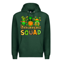 Sports Green St. Patrick's Shenanigans squad gnomies Premium Hoodie - OliviaCreatesArt