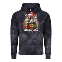 Cloud Black Merry Christmas Alpine Goat Vintage Hoodie - LillyAllenDesigns