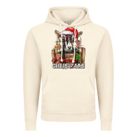 Vintage Artic Merry Christmas Alpine Goat Vintage Hoodie - LillyAllenDesigns