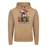 Vintage Coffee Merry Christmas Alpine Goat Vintage Hoodie - LillyAllenDesigns