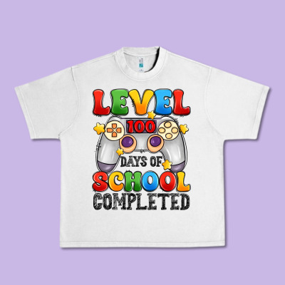 Level 100 Days Of School Completed Urban Heavy Tee Designed By Artiststas