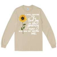 Mushroom I Will Choose To Find Joy In The Journey That God Long Sleeve Tee - Bettercallsaul