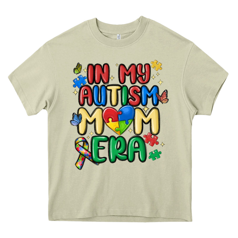 In My Autism Mom Era Heavy Core Tee by MaliasSmallBusiness | Teevron