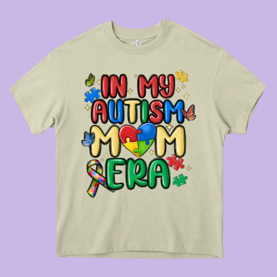 In My Autism Mom Era Heavy Core Tee Designed By Maliassmallbusiness