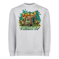Heather Grey Back that thing up Heavyweight Sweatshirt - HowdyJamesFarm