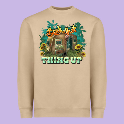 Back That Thing Up Heavyweight Sweatshirt Designed By Howdyjamesfarm