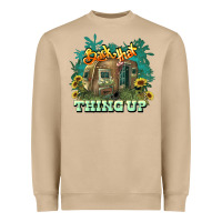 Mushroom Back that thing up Heavyweight Sweatshirt - HowdyJamesFarm