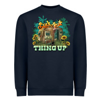Navy Back that thing up Heavyweight Sweatshirt - HowdyJamesFarm