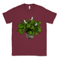 Burgundy Peace Lily Classic Tee - LillyAllenDesigns