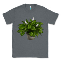 Charcoal Heather Peace Lily Classic Tee - LillyAllenDesigns
