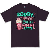 Plum sorry my iced coffee made me latte Premium Tee - MaliasSmallBusiness