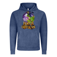 Vintage Denim Hocus Croakus Frog Vintage Hoodie - LillyAllenDesigns