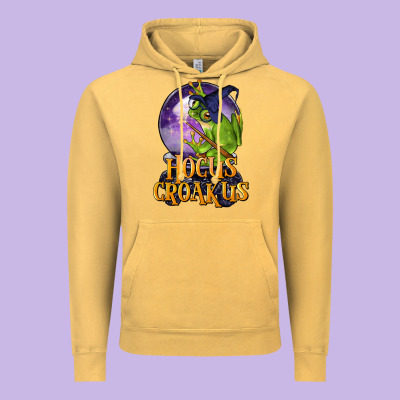 Hocus Croakus Frog Vintage Hoodie Designed By Lillyallendesigns