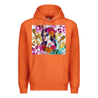 Carrot sugar skull girl Premium Hoodie - RanaPortraitStore