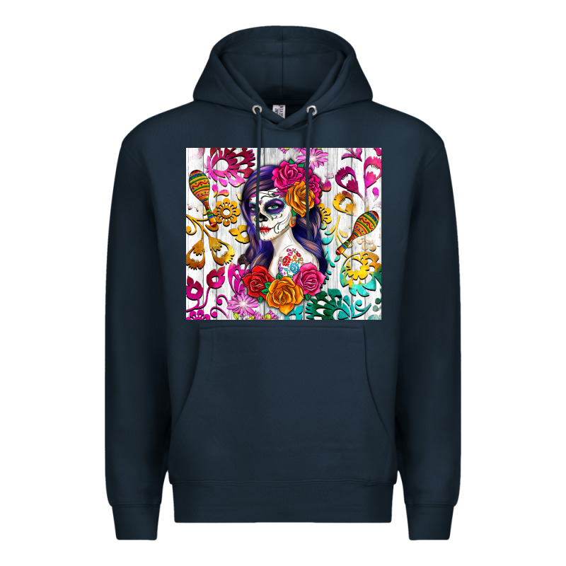 Sugar Skull Girl Premium Hoodie by RanaPortraitStore | Teevron