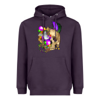 Plum mardi gras skull Heavyweight Hoodie - FaDigitalArtStudio
