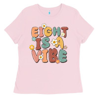 Bubblegum Pink eight is a vibe Ladies Tee - MaliasSmallBusiness