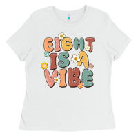White eight is a vibe Ladies Tee - MaliasSmallBusiness