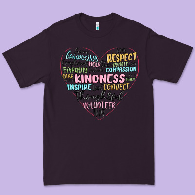 Kindness Heart Premium Tee Designed By Maliassmallbusiness
