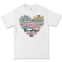 White kindness heart Premium Tee - MaliasSmallBusiness