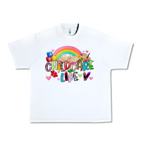White childcare life Urban Heavy Tee - Artiststas