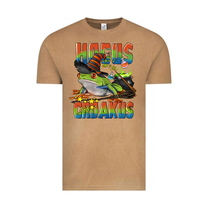 Hocus Croakus Halloween Frog Vintage Tee by LillyAllenDesigns | Teevron