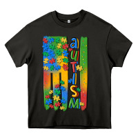 Asphalt autism american flag Heavy Core Tee - MaliasSmallBusiness