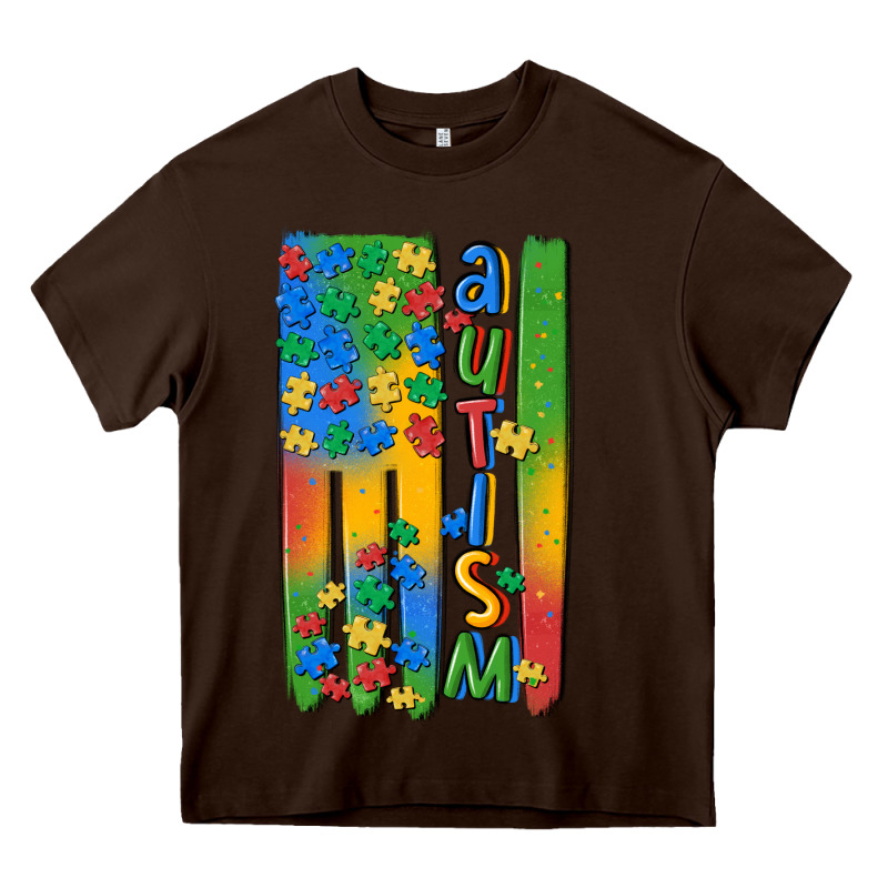 Autism American Flag Heavy Core Tee by MaliasSmallBusiness | Teevron