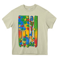 Mossy autism american flag Heavy Core Tee - MaliasSmallBusiness