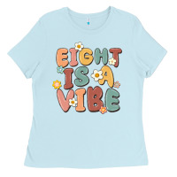 Baby Blue eight is a vibe Ladies Tee - MaliasSmallBusiness