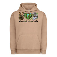 Peace Love Koala Urban Hoodie | Teevron