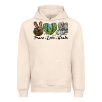 Sandshell peace love koala Urban Hoodie - LillyAllenDesigns