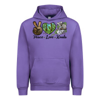 Tulip peace love koala Urban Hoodie - LillyAllenDesigns