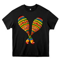 Black mexican maracas Heavy Core Tee - AdoDesignShop