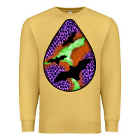 Antique Gold halloween bat  teardrop Premium Sweatshirt - BundleAndBundleShop