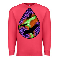 Cardinal halloween bat  teardrop Premium Sweatshirt - BundleAndBundleShop