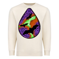 Sandshell halloween bat  teardrop Premium Sweatshirt - BundleAndBundleShop